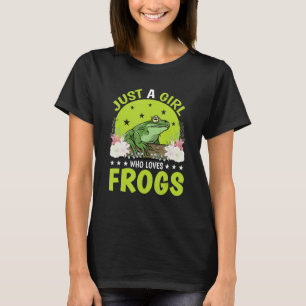 Camiseta Sólo un Chica que ama a las ranas anfibio