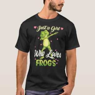 Camiseta Solo un Chica que ama a las ranas anfibios Rana de