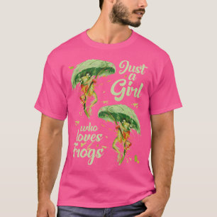 Camiseta Solo un Chica que ama a las ranas color agua dulce