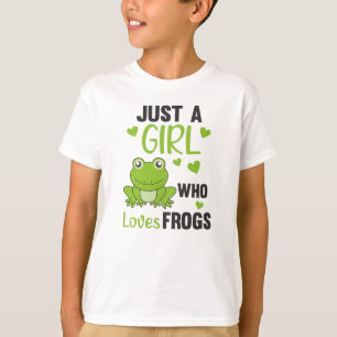 Camiseta Solo un Chica que ama a las ranas de dulce rana