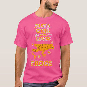 Camiseta Solo un Chica que ama a las ranas de rana de sapo