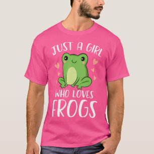 Camiseta Sólo un Chica que ama a las ranas Graciosas Rana A