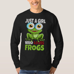 Camiseta Solo un Chica que ama a las ranas Rana Quackfrosch