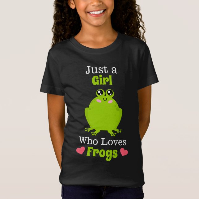 Camiseta Solo un Chica que ama a las ranas Ranas (Anverso)