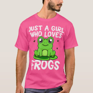 Camiseta Solo un Chica que ama a las ranas raras raras rara