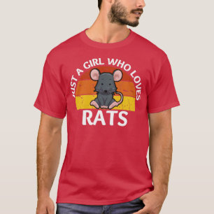 Camiseta Sólo un chica que ama a las ratas