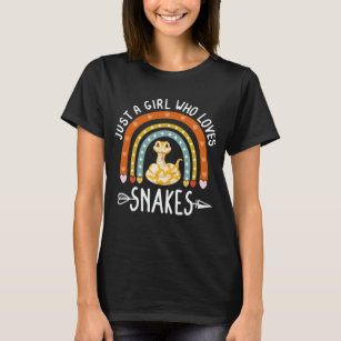 Camiseta Sólo un Chica que ama a las serpientes amante de l