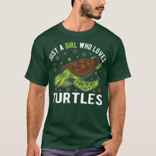 Camiseta Sólo un Chica que ama a las tortugas