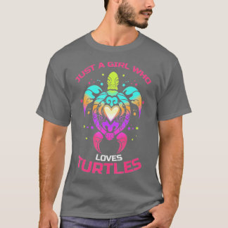 Camiseta Sólo un chica que ama a las tortugas por sus dueño