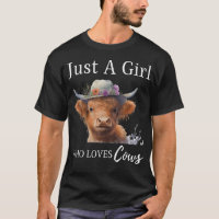 Sólo un Chica que ama a las vacas adorables vacas 
