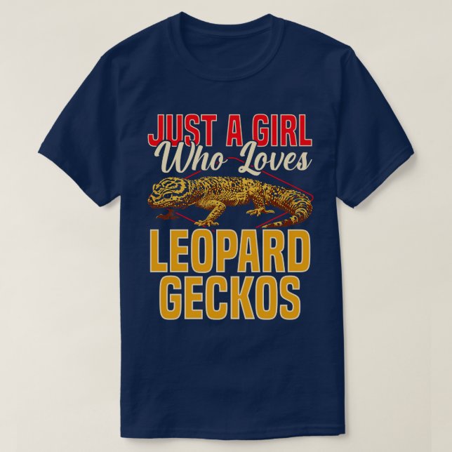 Camiseta Solo un Chica que ama a Leopard Geckos (Diseño del anverso)