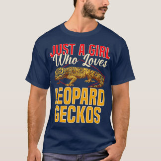 Camiseta Solo un Chica que ama a Leopard Geckos