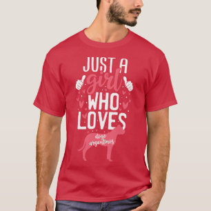 Camiseta Sólo un Chica que ama a los argentinos del Dogo