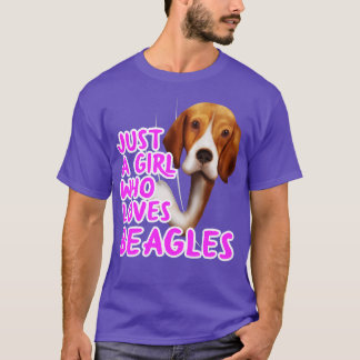 Camiseta Sólo Un Chica Que Ama A Los Beagles
