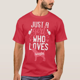 Camiseta Sólo un Chica que ama a los Beagles de Berna