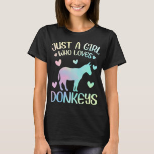 Camiseta Solo un Chica que ama a los burros