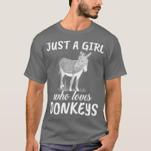 Camiseta Solo un Chica que ama a los burros 4