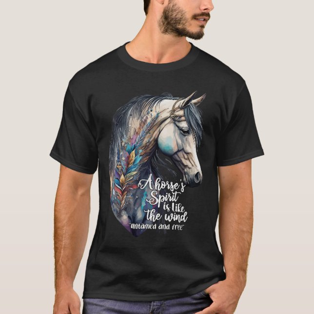 Camiseta Sólo Un Chica que ama a los caballos. (Anverso)