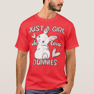 Camiseta Sólo Un Chica Que Ama A Los Cebollos Conejo Conejo