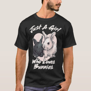 Camiseta Sólo Un Chica Que Ama A Los Cebollos Conejo Cute P