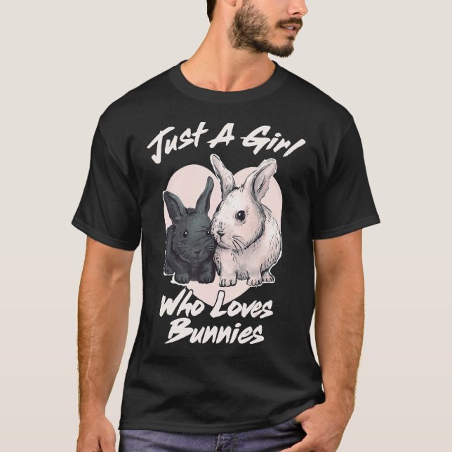 Camiseta Sólo Un Chica Que Ama A Los Cebollos Conejo Cute P (Anverso)