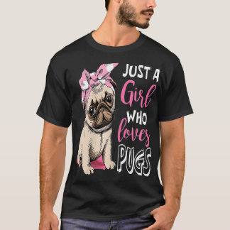 Camiseta Sólo un Chica que ama a los cerdos de cerdo