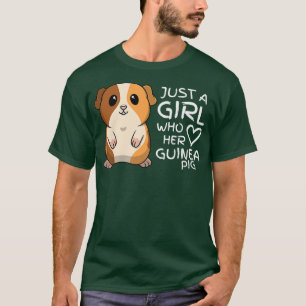 Camiseta Solo un Chica que ama a los cerdos de Guinea853