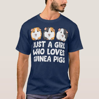 Camiseta Solo un Chica que ama a los cerdos de Guinea866