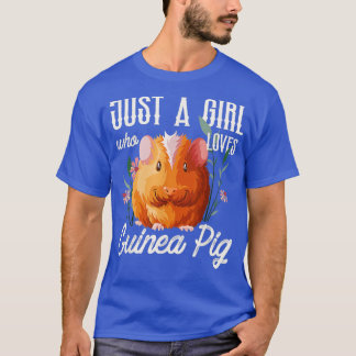 Camiseta Solo un Chica que ama a los cerdos de Guinea - 1