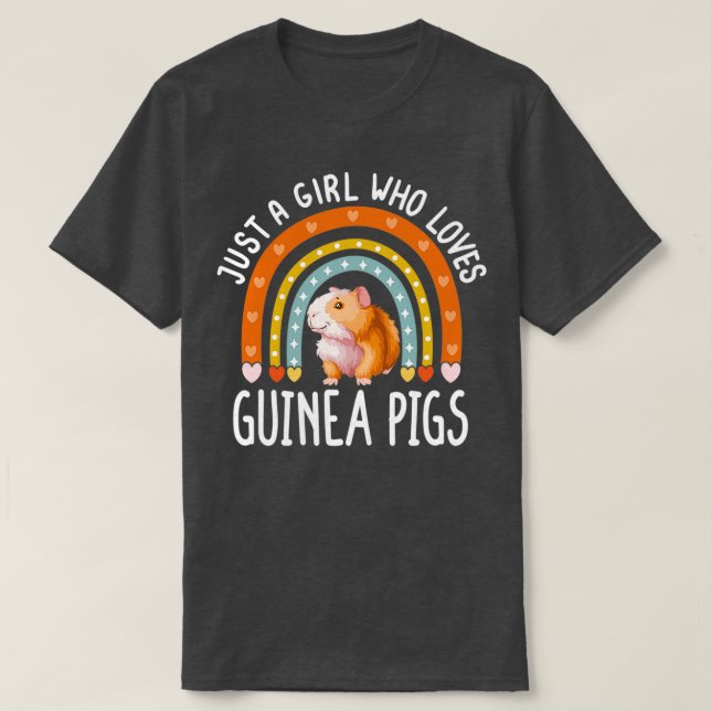 Camiseta Solo un Chica que ama a los cerdos de Guinea como  (Diseño del anverso)