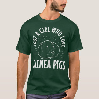 Camiseta Solo un Chica que ama a los cerdos guineanos821