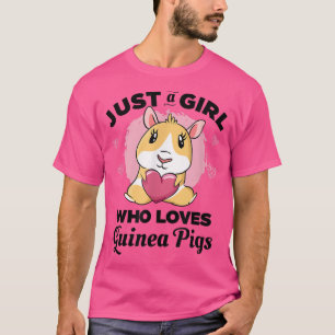 Camiseta Solo un Chica que ama a los cerdos guineanos 3481