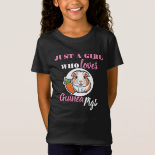 Camiseta solo un chica que ama a los cerdos guineanos, aman