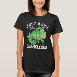 Camiseta Solo un Chica que ama a los Chameleons