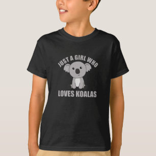 Camiseta Sólo un Chica que ama a los Chicas de animales Koa