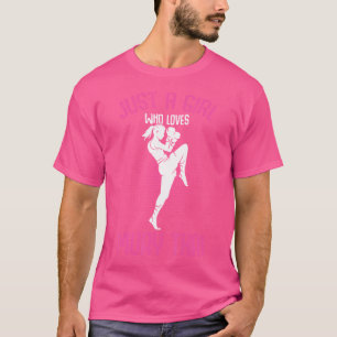 Camiseta Solo un Chica que ama a los Chicas muay tailandese