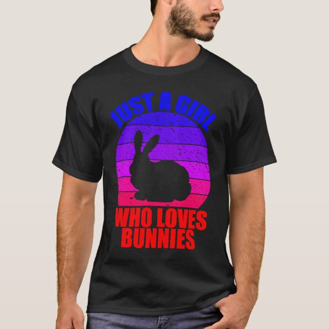 Camiseta Sólo un chica que ama a los conejitos (Anverso)