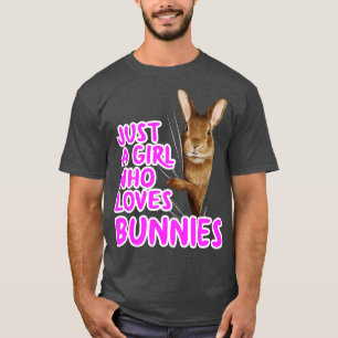 Camiseta Sólo Un Chica que ama a los conejitos