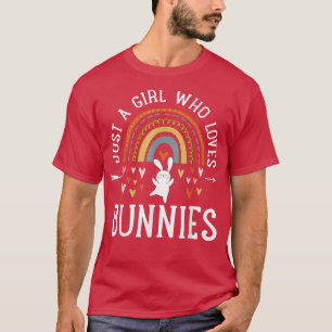 Camiseta Solo un Chica que ama a los conejitos Regalos Arco