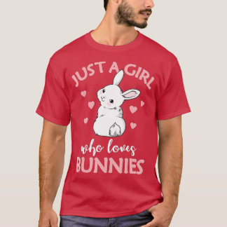 Camiseta Solo un Chica que ama a los conejos de conejo idea