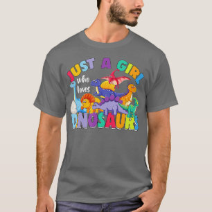 Camiseta Sólo un Chica que ama a los dinosaurios Brachiosau