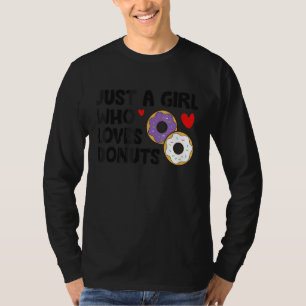 Camiseta Solo un Chica que ama a los donuts