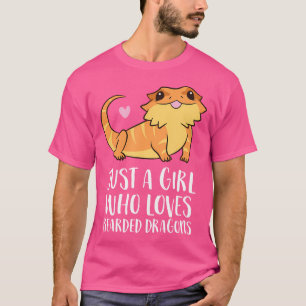 Camiseta Sólo un Chica que ama a los dragones con barba Liz