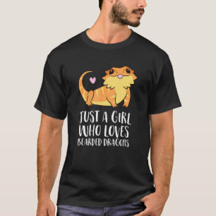 Camiseta Sólo un Chica que ama a los dragones con barba Liz