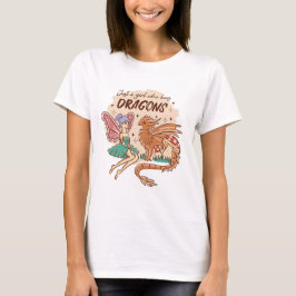 Camiseta Sólo un Chica que ama a los dragones de hadas