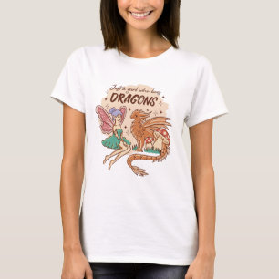 Camiseta Sólo un Chica que ama a los dragones de hadas