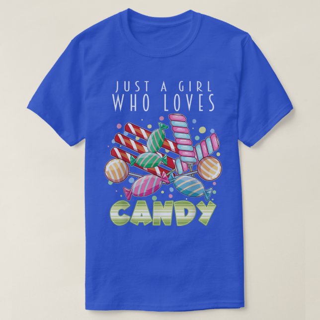 Camiseta Sólo un Chica que ama a los dulces dulces chocolat (Diseño del anverso)