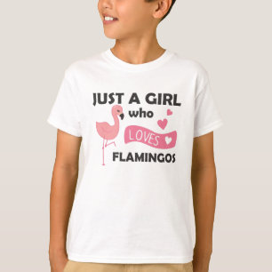 Camiseta Solo un Chica que ama a los flamencos como un anim