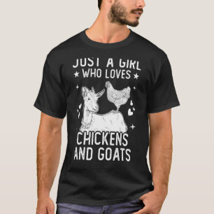 Camiseta Solo Un Chica Que Ama A Los Gallinas Y A Los Ganad