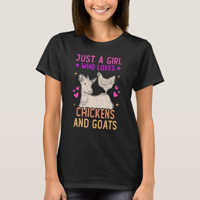 Camiseta Solo Un Chica Que Ama A Los Gallinas Y A Los Ganad (Anverso)